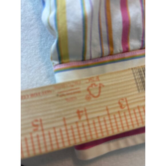 Lands End Mens Multicolor Striped Button-Down Shirt Size 16 1/2 36-37 tall - Picture 8 of 11